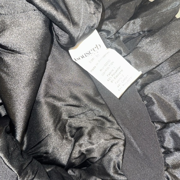 NWOT HOUSE OF CB Lilou Black Ruffle Square Neck Mini Dress - Picture 5 of 10